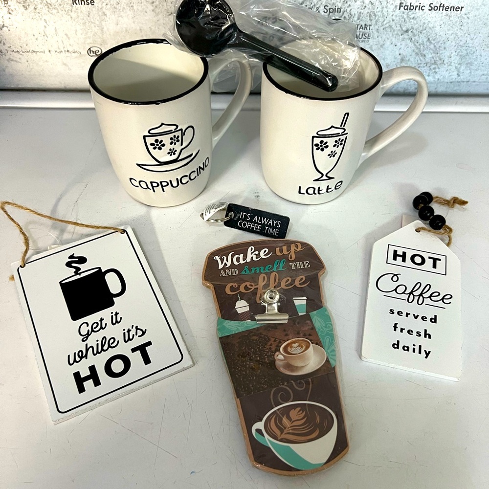 NWT Coffee decor bundle